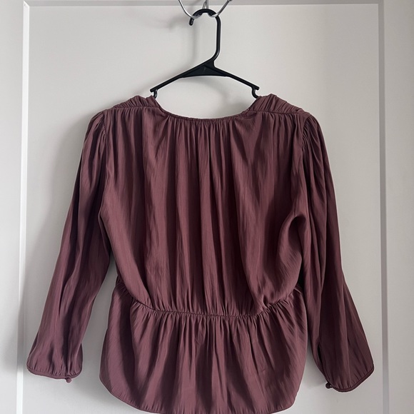 Aritzia Wilfred Tie Front Silk Top - Picture 3 of 3